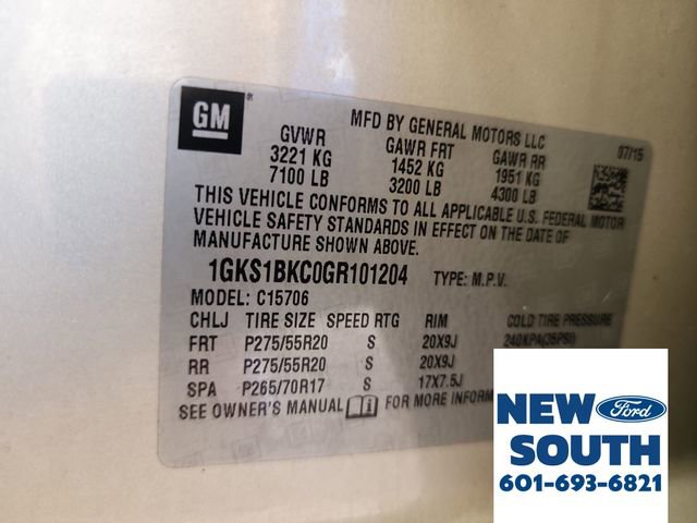 Used 2016 GMC Yukon SLT w/ Open Road Package image 35