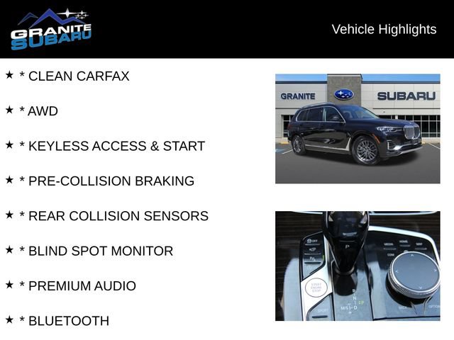 Used 2019 BMW X7 xDrive40i w/ Cold Weather Package AWD/4WD image 2