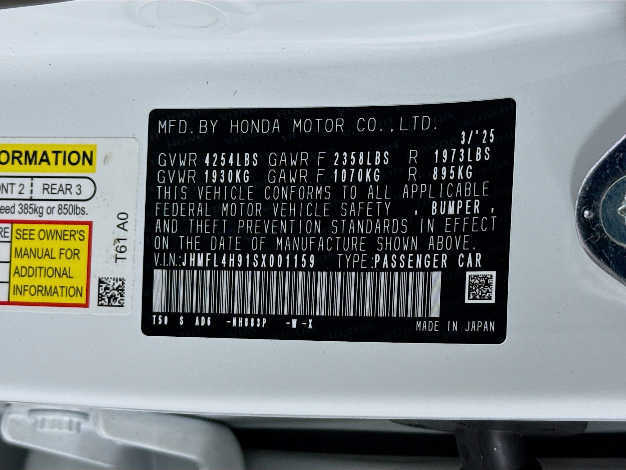 New 2025 Honda Civic Sport Touring image 39