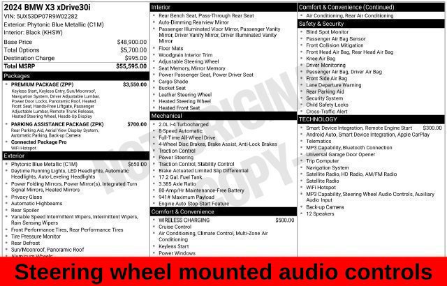Used 2024 BMW X3 xDrive30i w/ Premium Package AWD/4WD image 35
