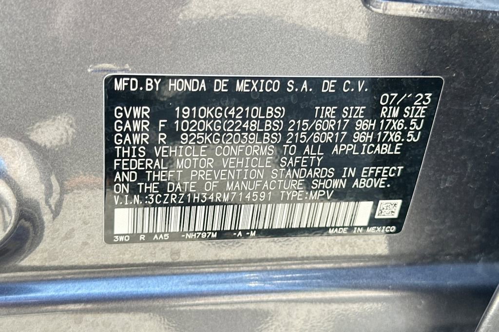 Certified 2024 Honda HR-V LX image 33
