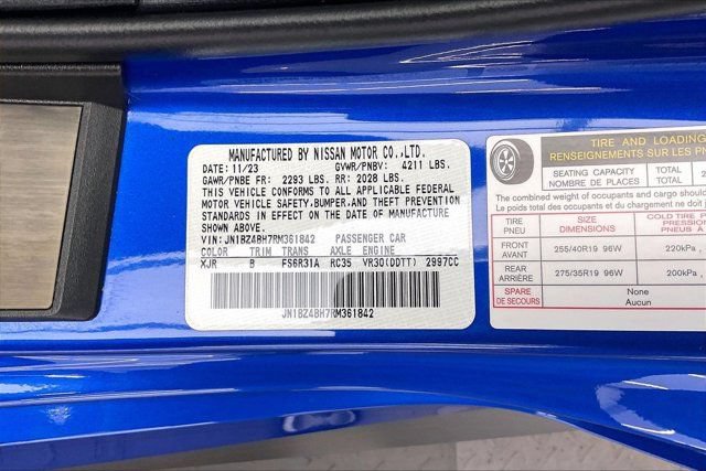 Used 2024 Nissan Z Performance w/ Floor Mat Package RWD image 32