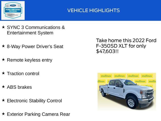 Certified 2022 Ford F350 XLT AWD/4WD image 18