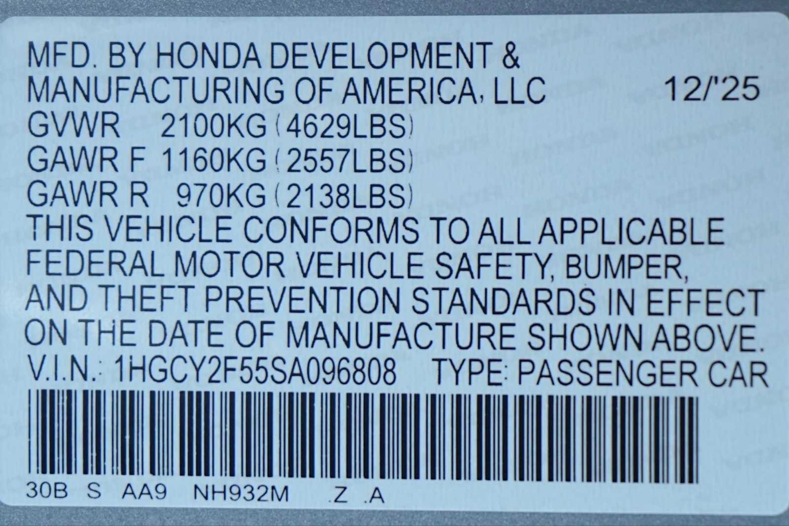 Certified 2025 Honda Accord Sport image 30