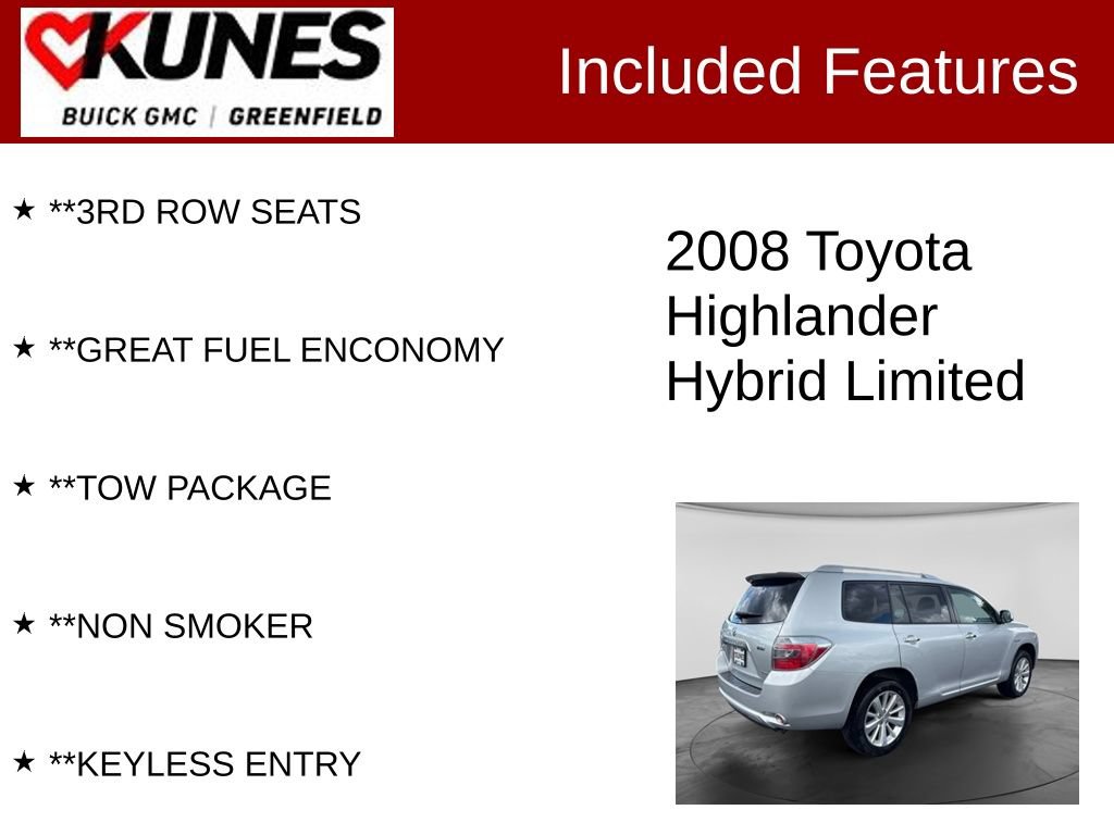 Used 2008 Toyota Highlander Limited AWD/4WD image 3