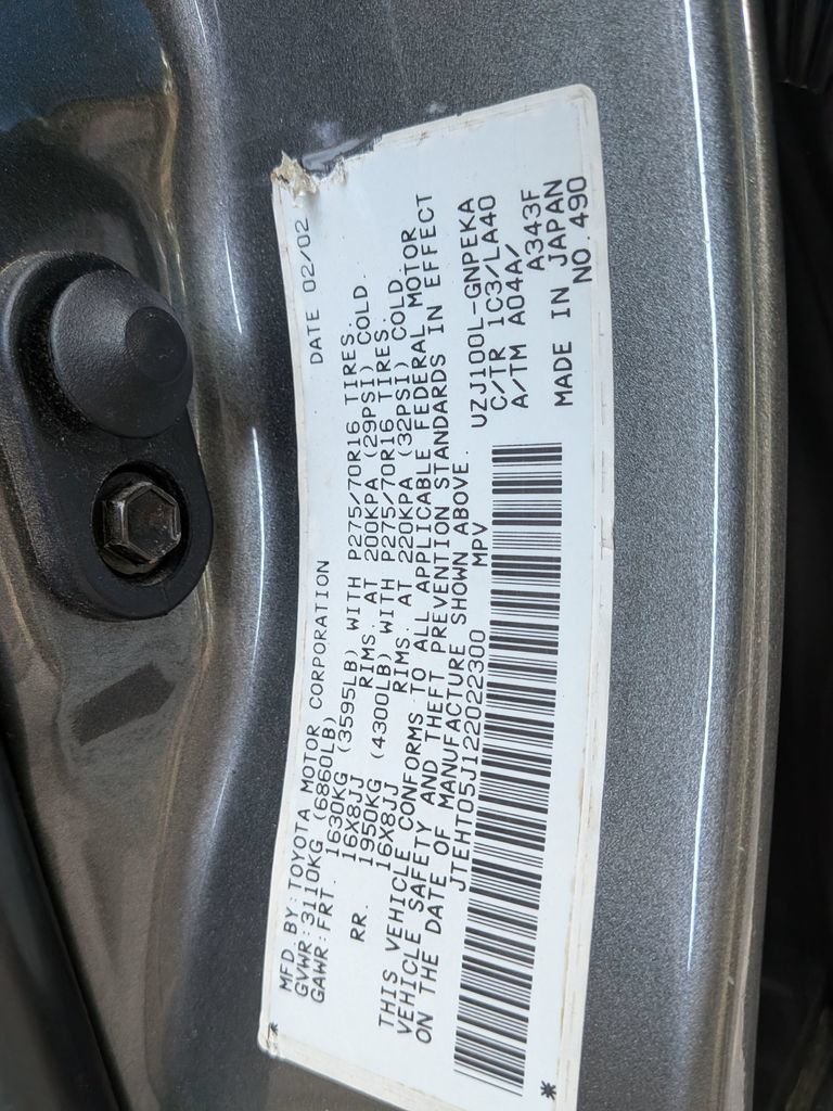 Used 2002 Toyota Land Cruiser AWD/4WD image 27