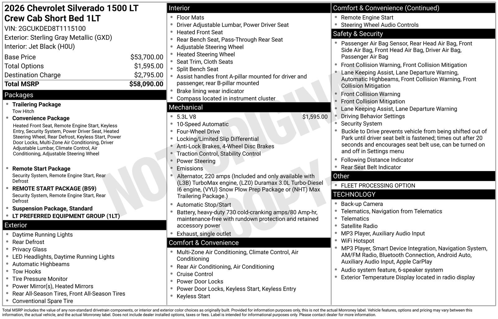 Used 2026 Chevrolet Silverado 1500 LT AWD/4WD image 5
