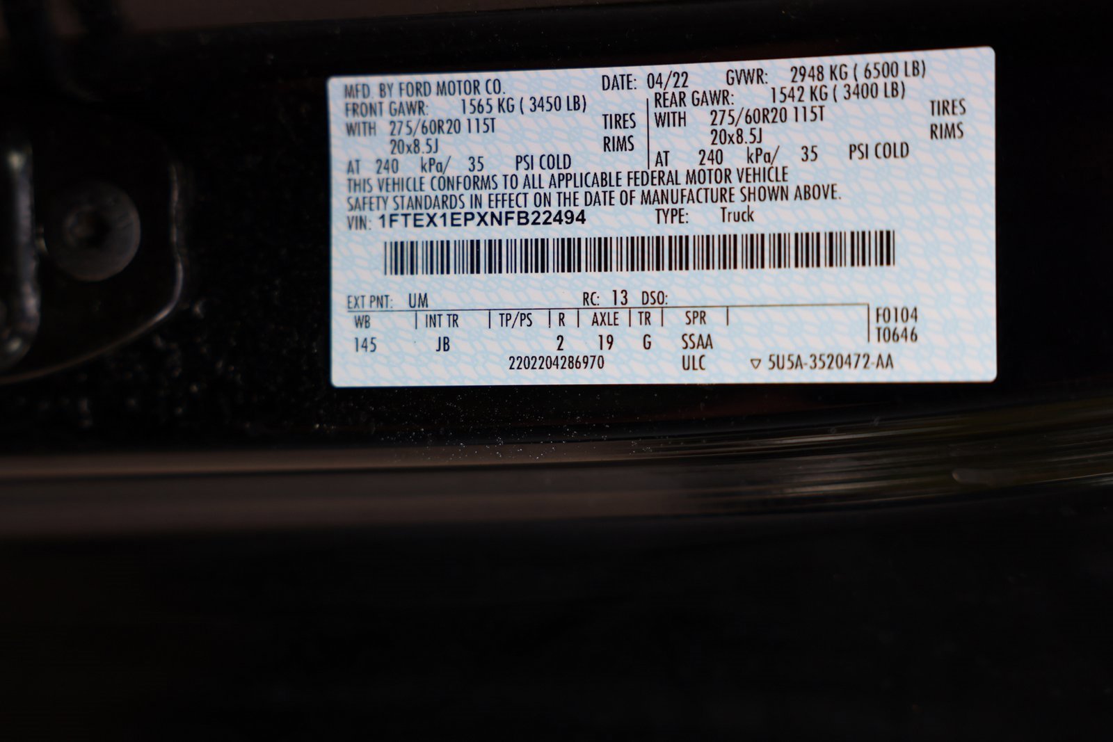 Certified 2022 Ford F150 XL w/ STX Appearance Package image 41
