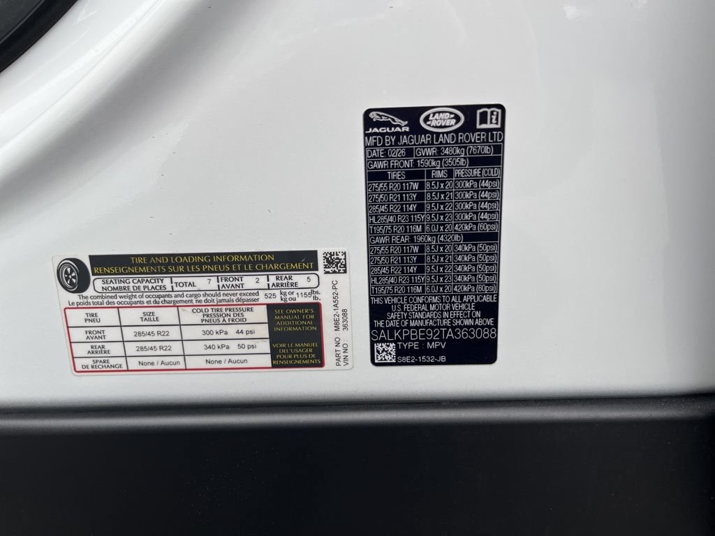 New 2026 Land Rover Range Rover Long Wheelbase SE AWD/4WD image 30