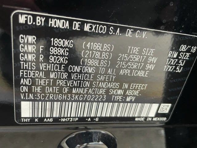 Used 2019 Honda HR-V LX image 20