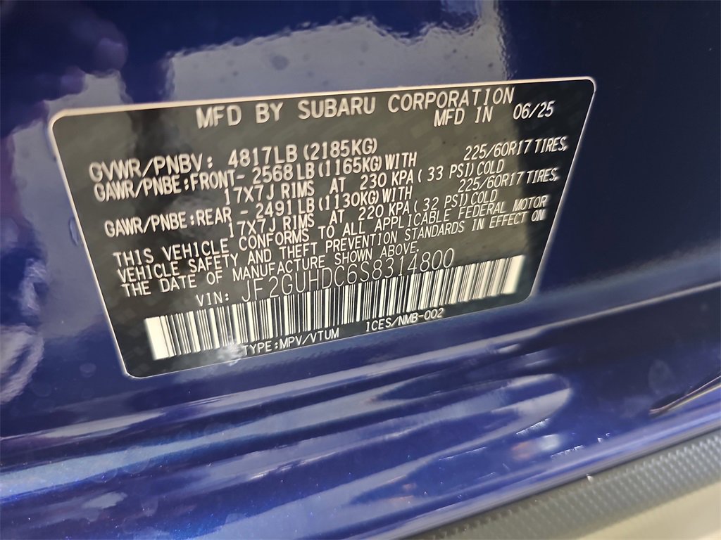 New 2025 Subaru Crosstrek 2.5i Premium image 36