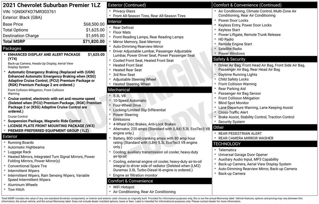 Used 2021 Chevrolet Suburban Premier image 21