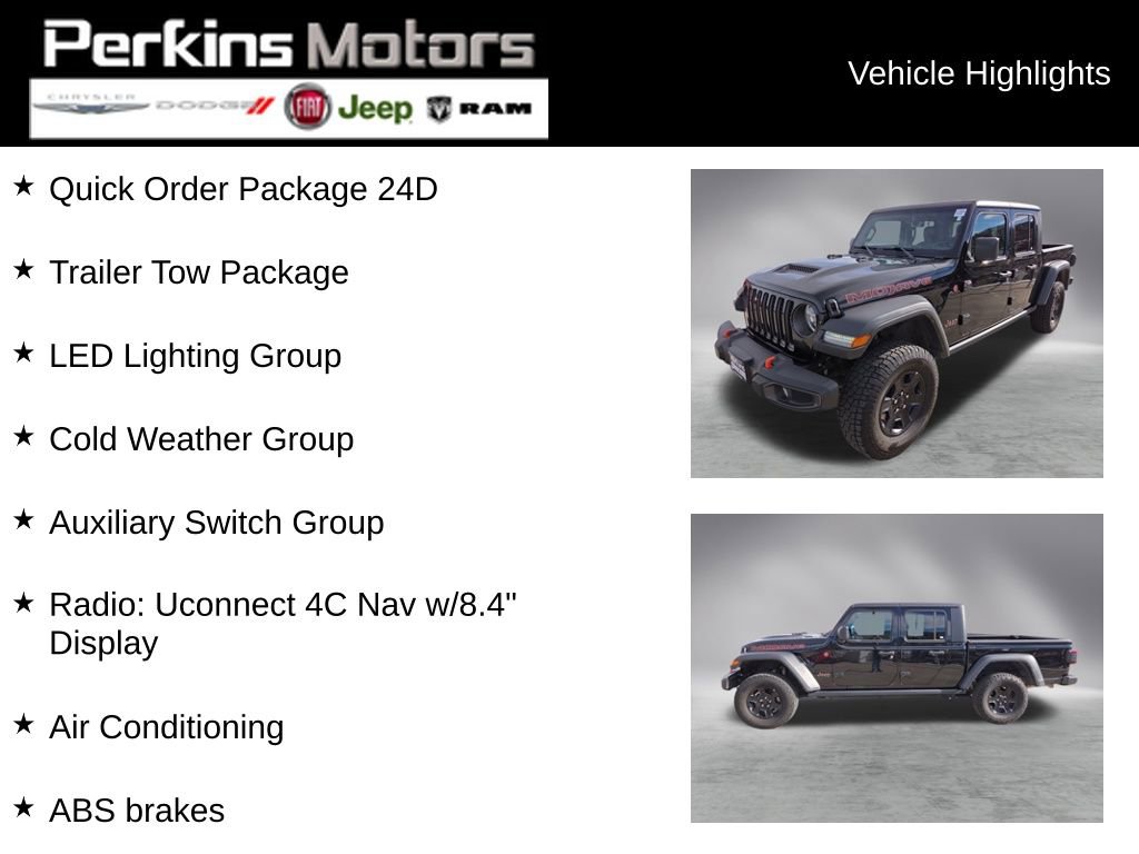 Certified 2022 Jeep Gladiator Mojave w/ LED Lighting Group image 2