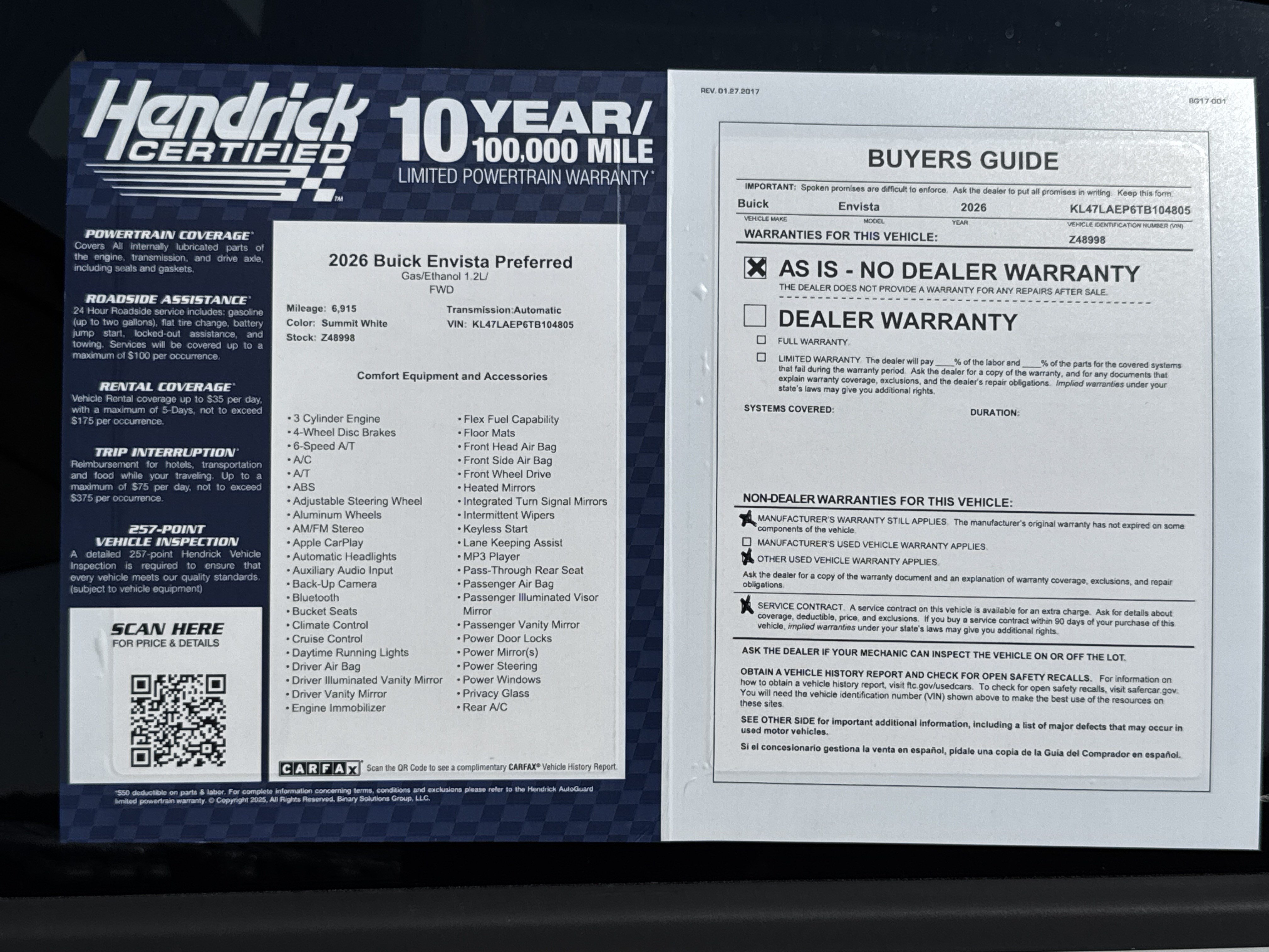 Used 2026 Buick Envista Preferred FWD image 34