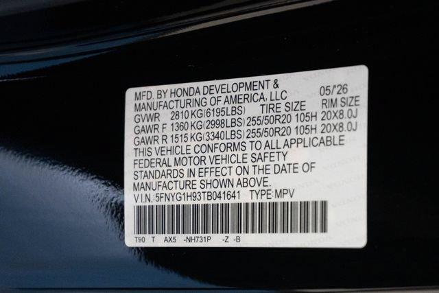 New 2026 Honda Pilot Black Edition image 40