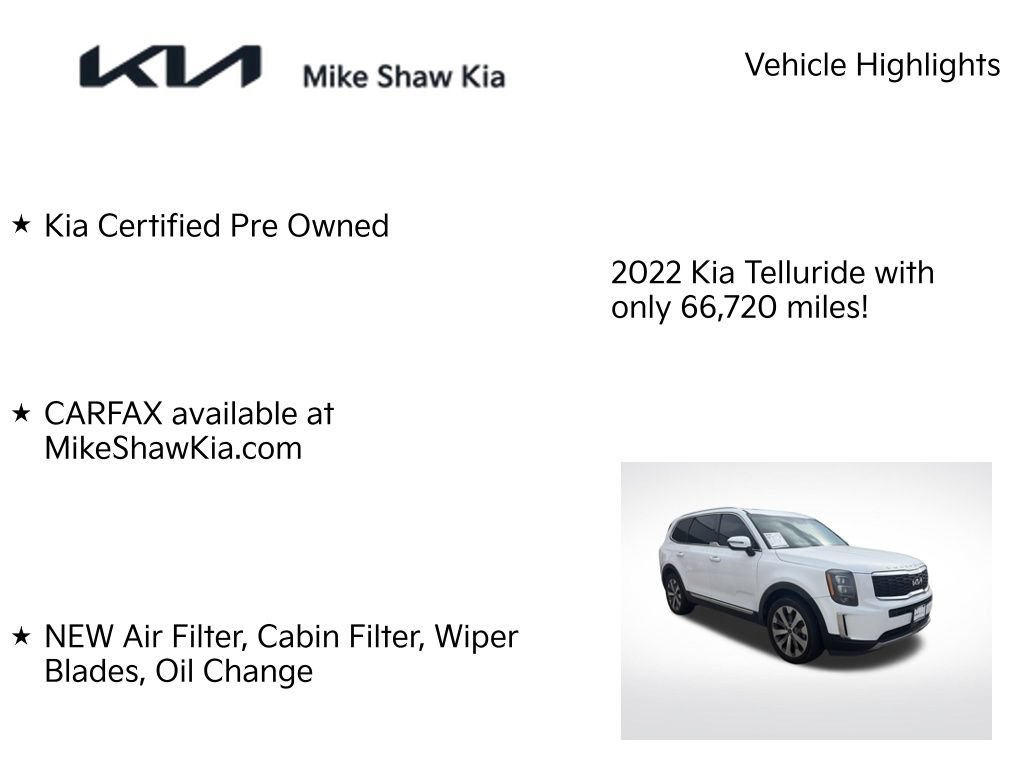 Certified 2022 Kia Telluride EX w/ EX Premium Package FWD image 8