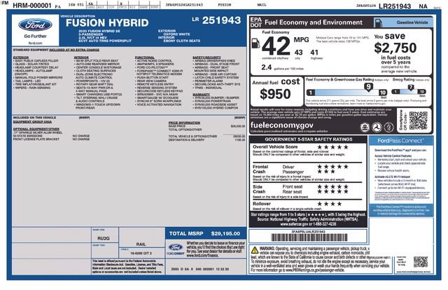 Used 2020 Ford Fusion SE FWD image 14