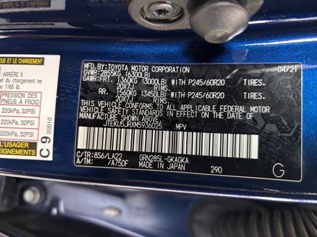 Certified 2021 Toyota 4Runner Limited AWD/4WD image 33