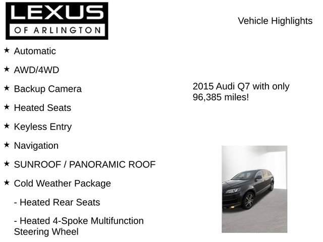Used 2015 Audi Q7 3.0T Premium Plus w/ Premium Plus Package AWD/4WD image 8
