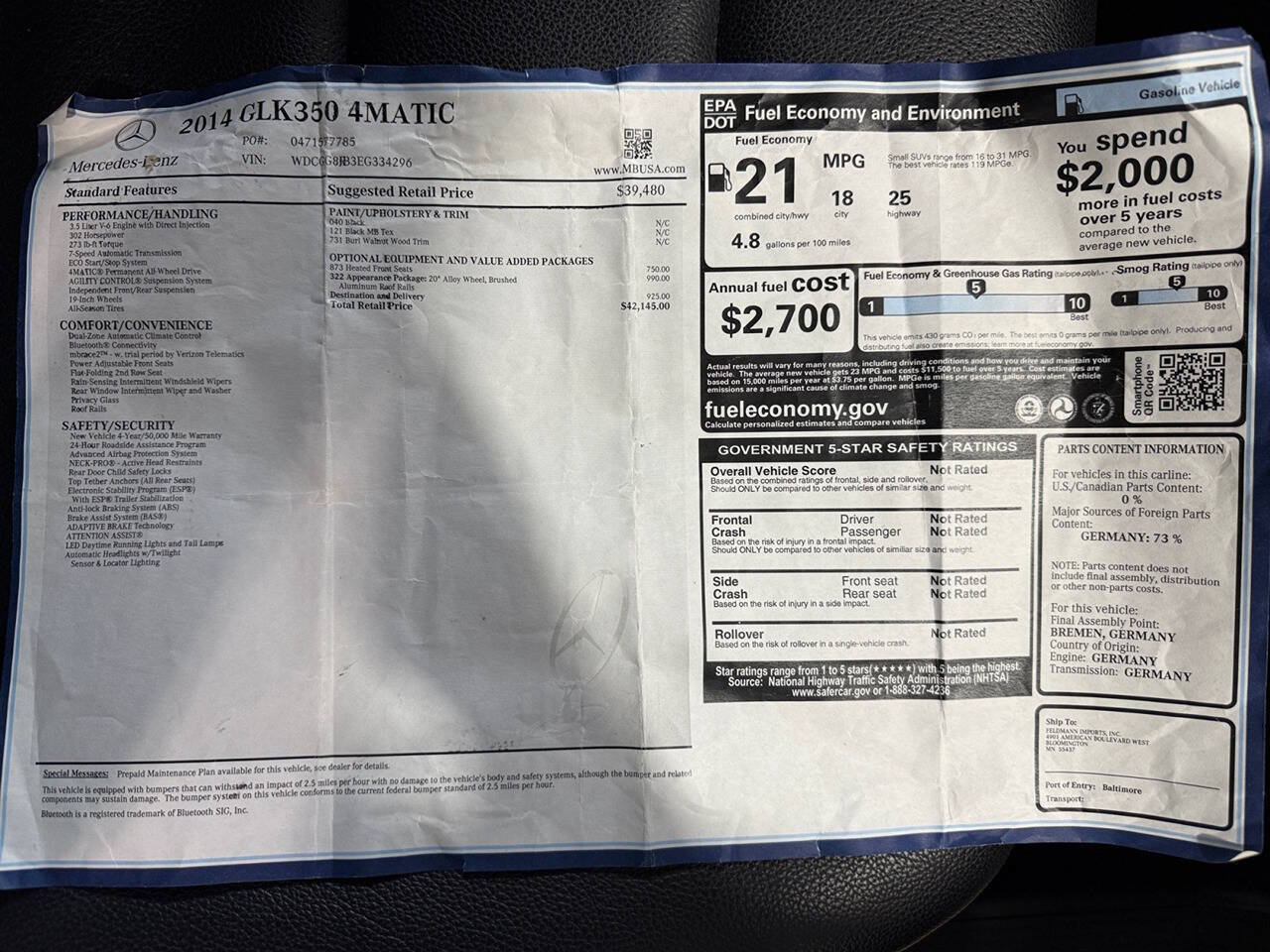 Used 2014 Mercedes-Benz GLK 350 4MATIC image 31