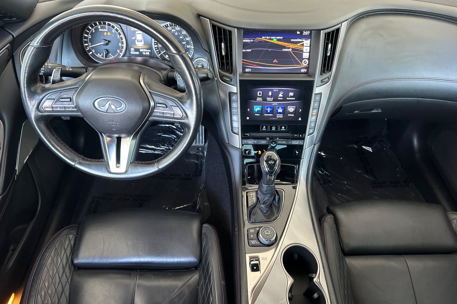 Used 2019 INFINITI Q50 Red Sport 400 w/ Sensory Package RWD image 3