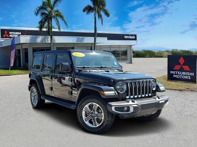 Used 2018 Jeep Wrangler Unlimited Sahara w/ LED Lighting Group AWD/4WD image 1