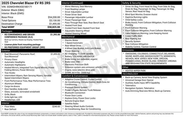 New 2025 Chevrolet Blazer EV RS image 26