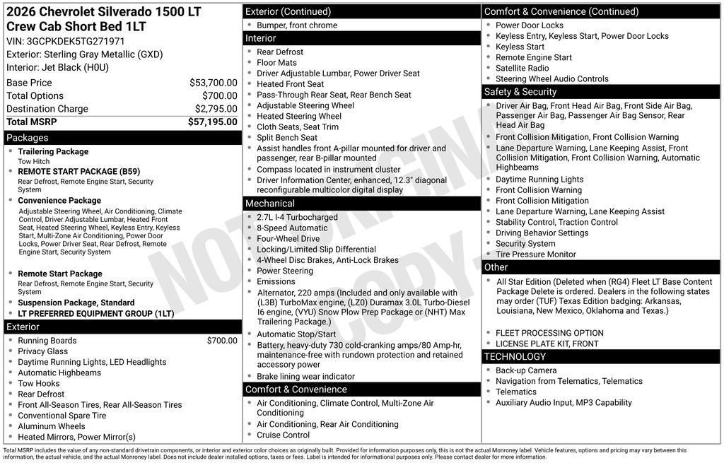 Used 2026 Chevrolet Silverado 1500 LT AWD/4WD image 4
