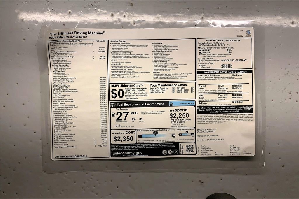 New 2025 BMW 740i xDrive 740i xDrive image 12