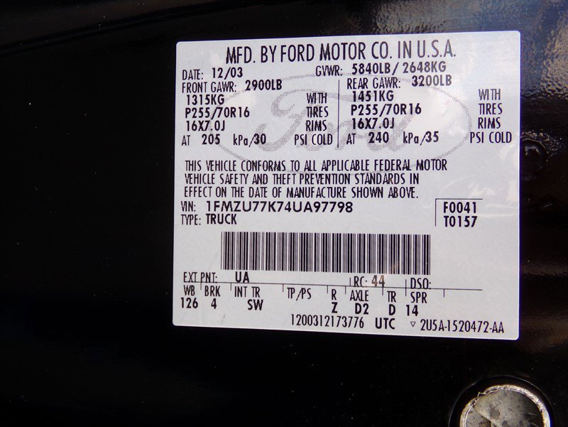 Used 2004 Ford Explorer Sport Trac XLT 4WD image 78