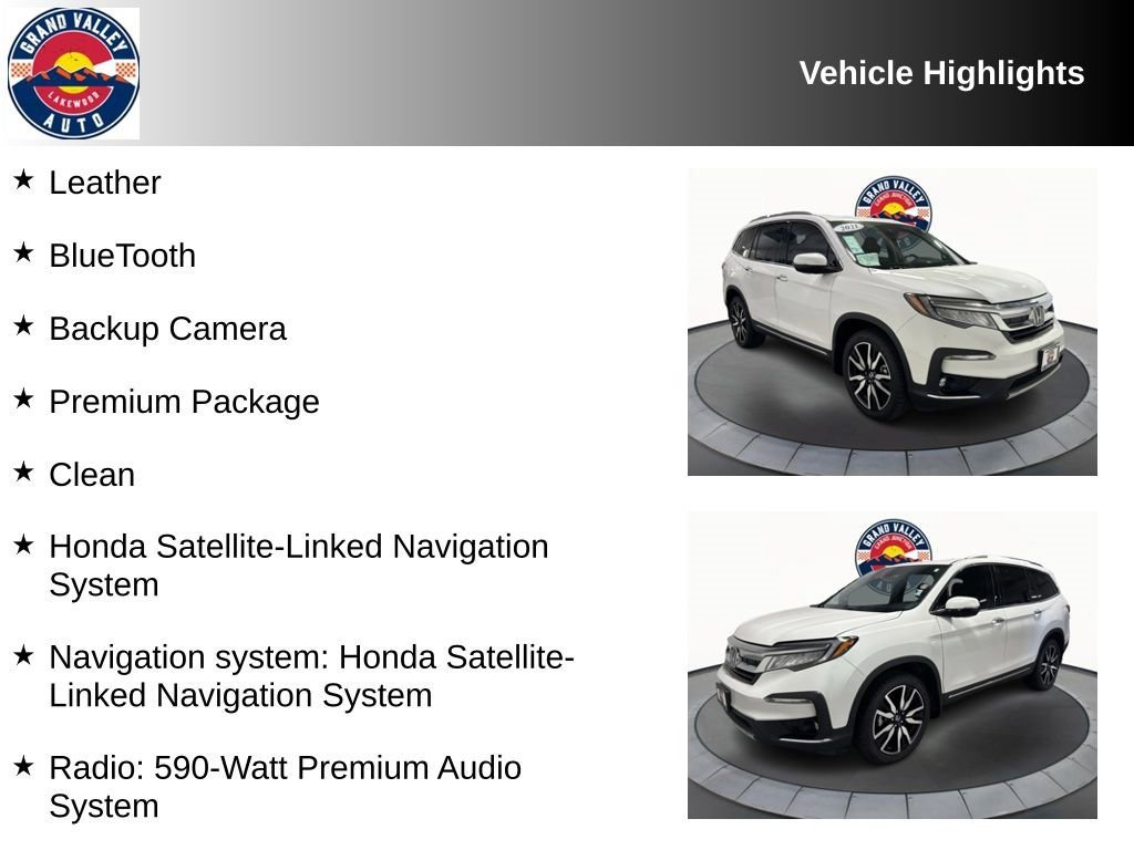 Used 2021 Honda Pilot Elite image 2