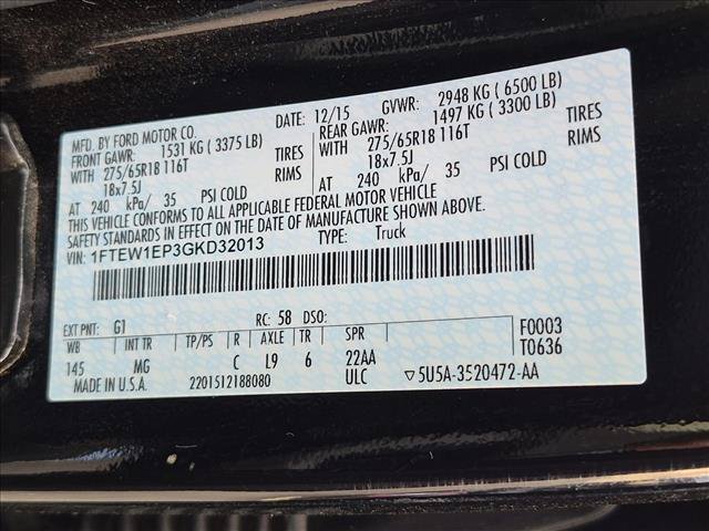 Used 2016 Ford F150 XLT w/ Equipment Group 302A Luxury AWD/4WD image 14