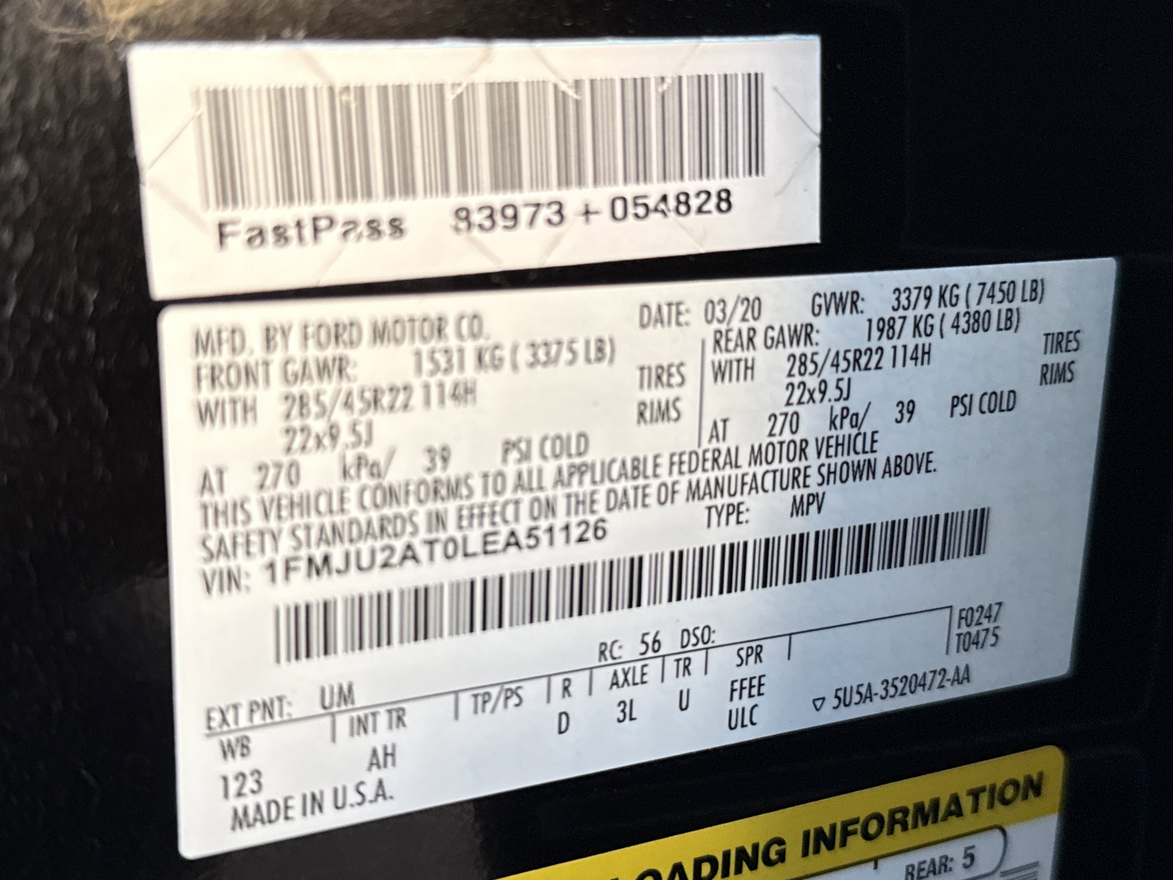 Certified 2020 Ford Expedition Limited w/ Equipment Group 303A AWD/4WD image 35