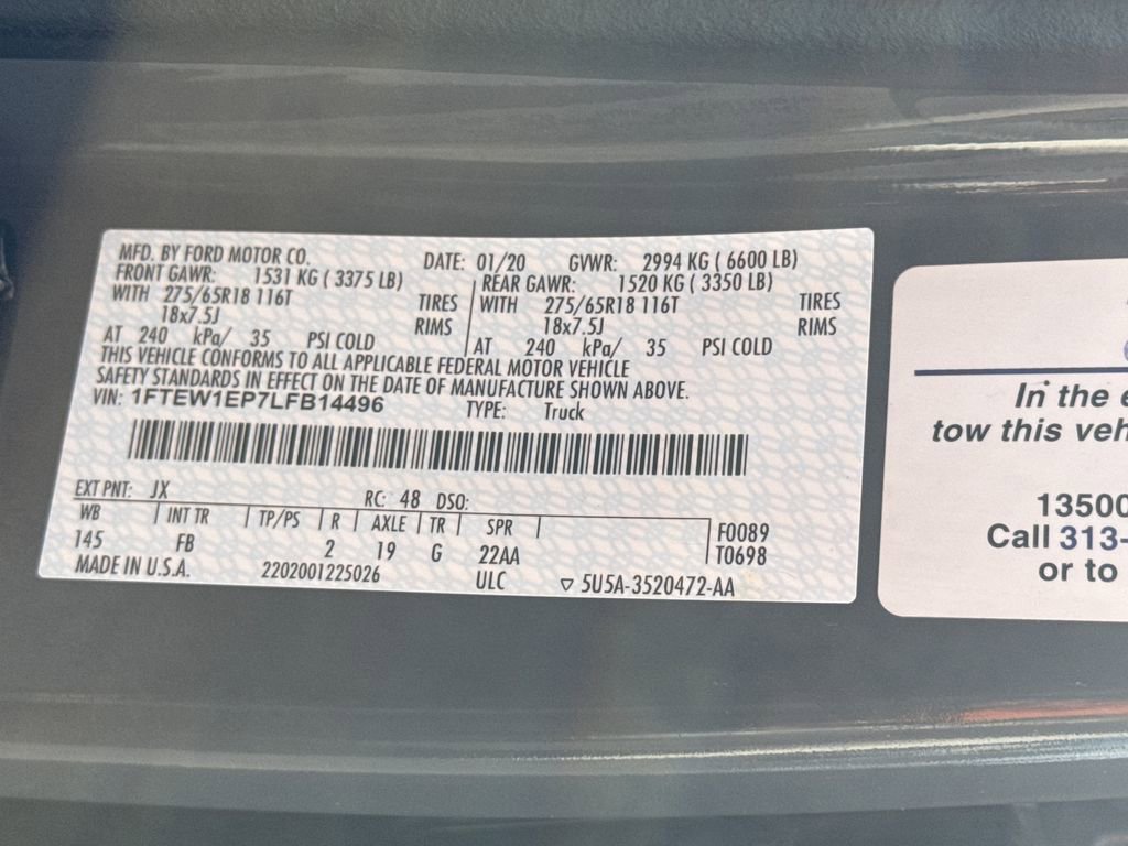 Used 2020 Ford F150 XLT w/ Equipment Group 302A Luxury AWD/4WD image 27