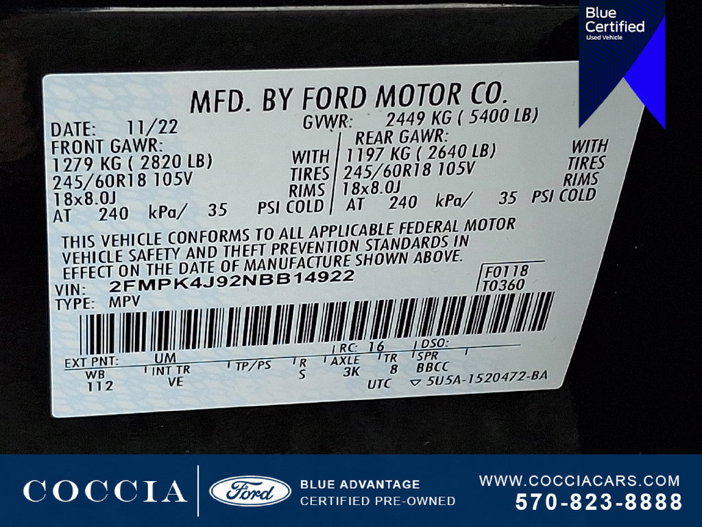 Certified 2022 Ford Edge SEL w/ Convenience Package AWD/4WD image 26