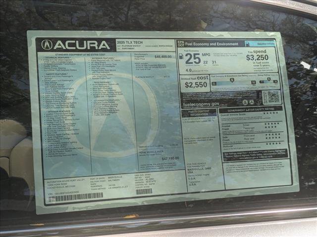 New 2025 Acura TLX w/ Technology Package image 19