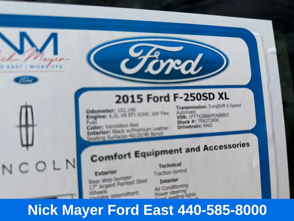 Used 2015 Ford F250 XLT w/ XLT Premium Package image 33