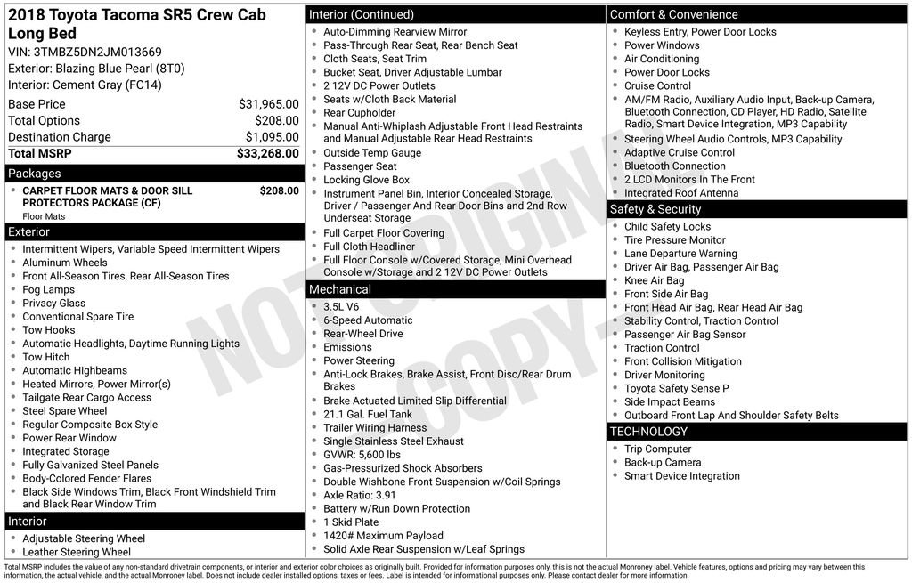 Used 2018 Toyota Tacoma SR5 RWD image 11