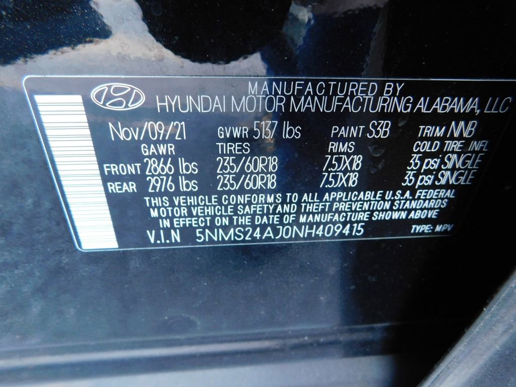 Used 2022 Hyundai Santa Fe SEL w/ Cargo Package image 8