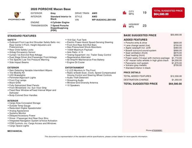 Used 2020 Porsche Macan AWD/4WD image 4
