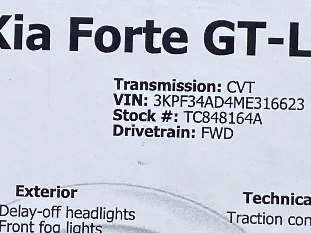 Used 2021 Kia Forte GT-Line FWD image 35