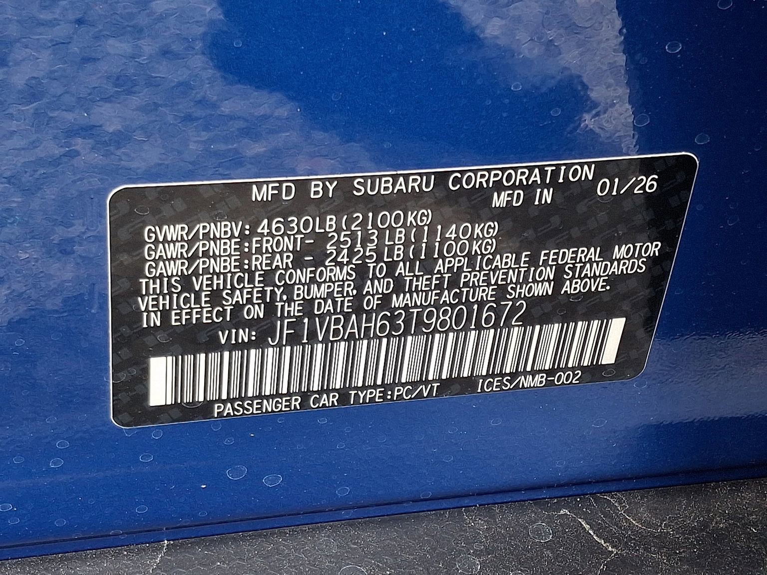 New 2026 Subaru WRX Premium image 12