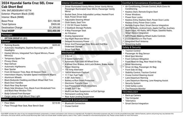 Used 2024 Hyundai Santa Cruz SEL image 39