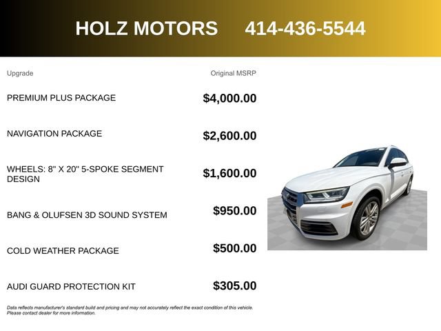 Used 2018 Audi Q5 2.0T Premium Plus w/ Premium Plus Package AWD/4WD image 5