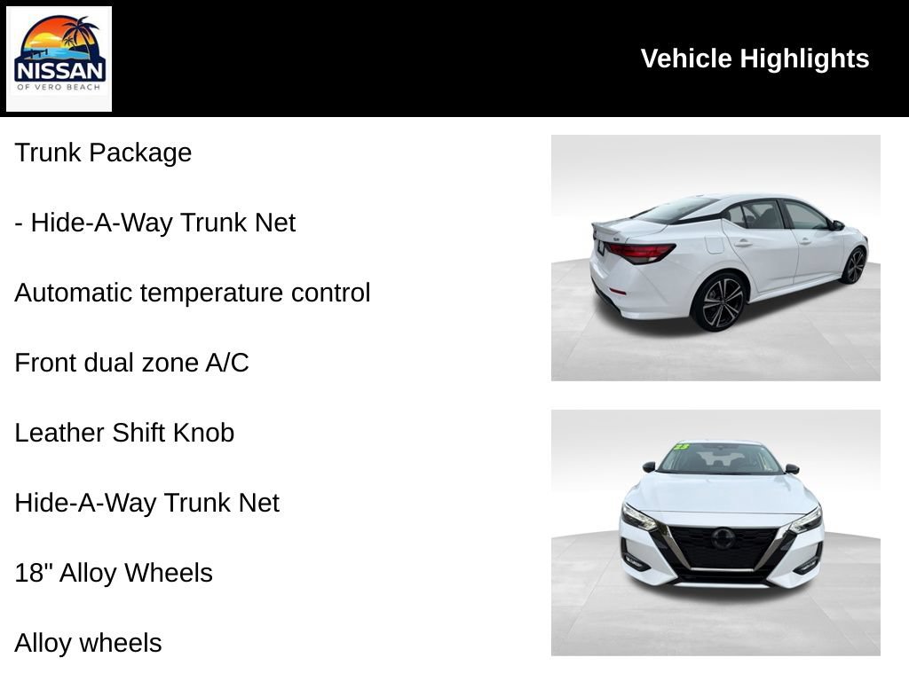 Used 2023 Nissan Sentra SR w/ Trunk Package FWD image 19