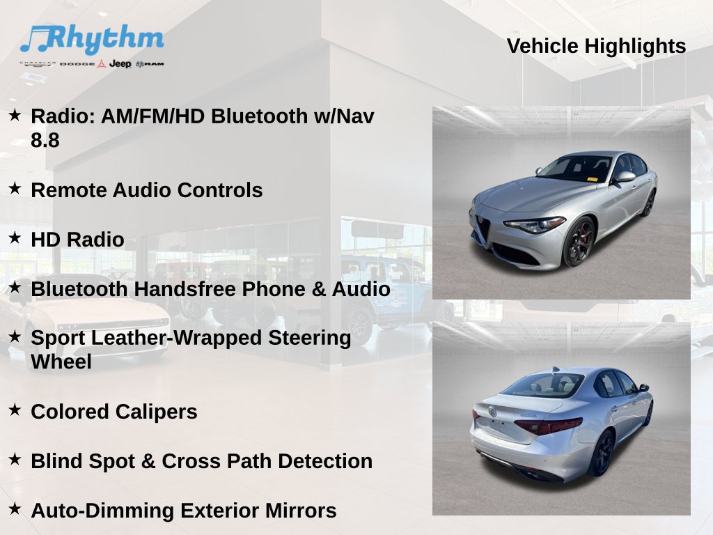 Used 2017 Alfa Romeo Giulia Ti w/ TI 19" Sport Package RWD image 17