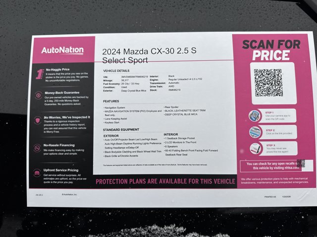 Certified 2024 MAZDA CX-30 AWD 2.5 S w/ Select Sport Pkg image 27