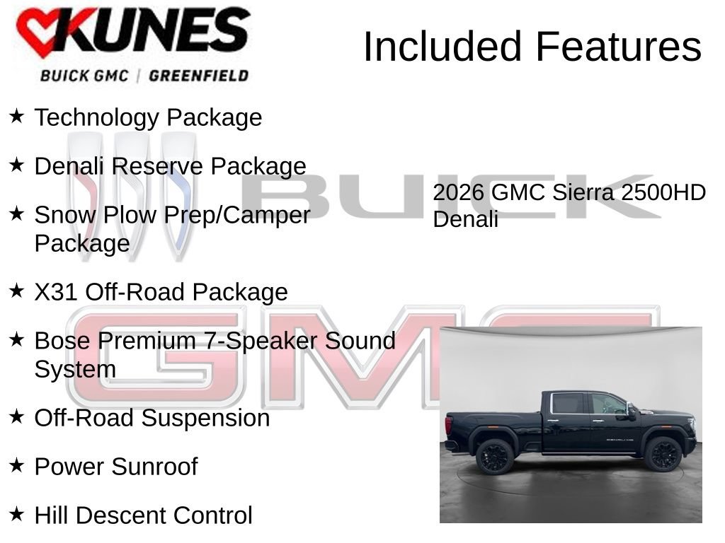 New 2026 GMC Sierra 2500 Denali w/ Denali Reserve Package AWD/4WD image 3