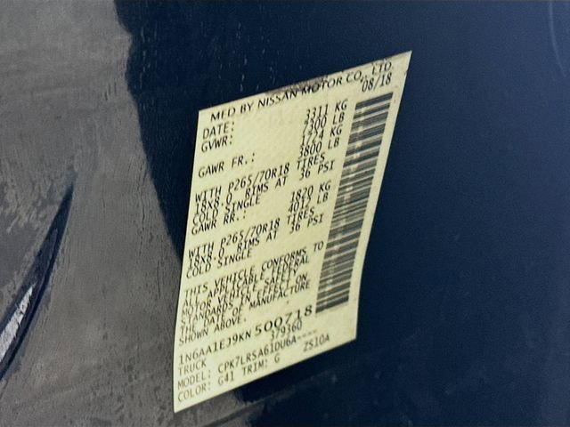 Used 2019 Nissan Titan S w/ S Utility Package image 30