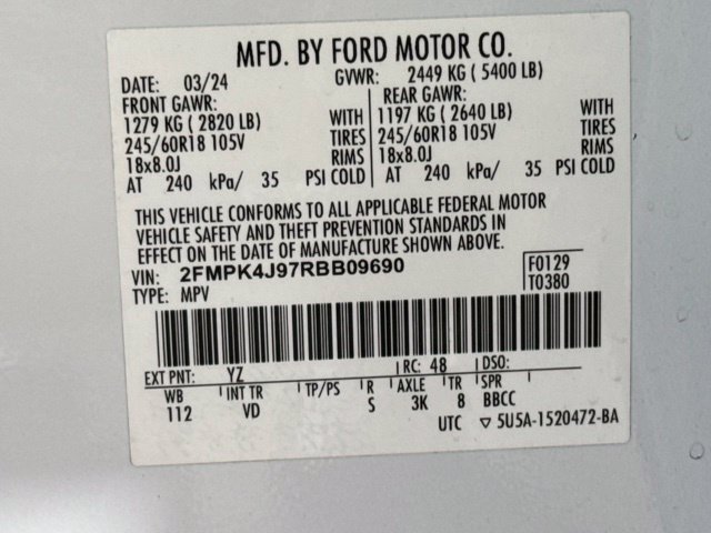 Used 2024 Ford Edge SEL w/ Convenience Package AWD/4WD image 16